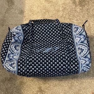 Vera Bradley duffle with initials AWJ on the side